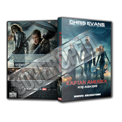 Kaptan Amerika Kış Askeri - Captain America The Winter Soldier 2014 Türkçe Dvd Cover Tasarımı
